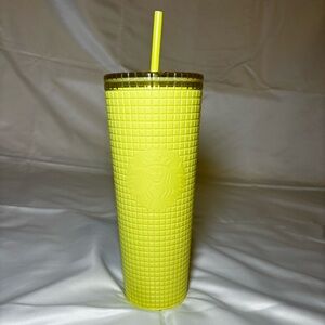 Starbucks Meadow Yellow Soft Touch Tumbler 24oz